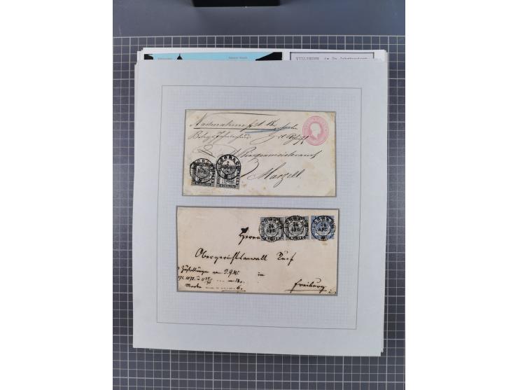 1800/1970 (ca.), HEIMATGESCHICHTE BADENS, umfangreiche Materialsammlung, teils ausstellungsmäßig aufgezogen, mit einigen hund