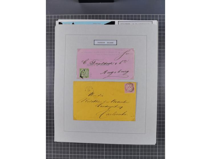 1800/1970 (ca.), HEIMATGESCHICHTE BADENS, umfangreiche Materialsammlung, teils ausstellungsmäßig aufgezogen, mit einigen hund