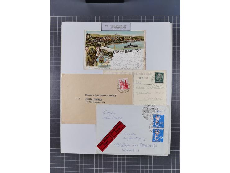 1800/1970 (ca.), HEIMATGESCHICHTE BADENS, umfangreiche Materialsammlung, teils ausstellungsmäßig aufgezogen, mit einigen hund