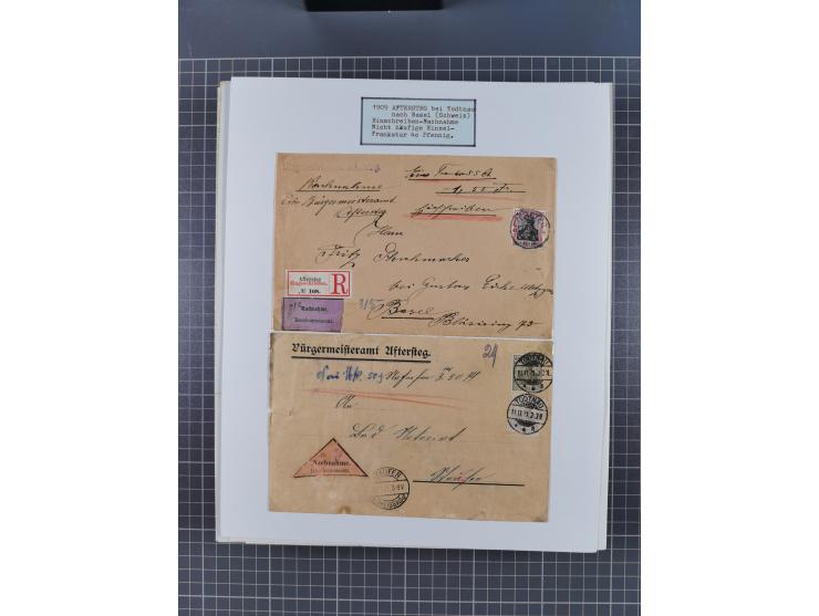 1800/1970 (ca.), HEIMATGESCHICHTE BADENS, umfangreiche Materialsammlung, teils ausstellungsmäßig aufgezogen, mit einigen hund