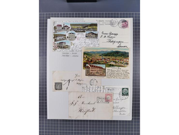 1800/1970 (ca.), HEIMATGESCHICHTE BADENS, umfangreiche Materialsammlung, teils ausstellungsmäßig aufgezogen, mit einigen hund