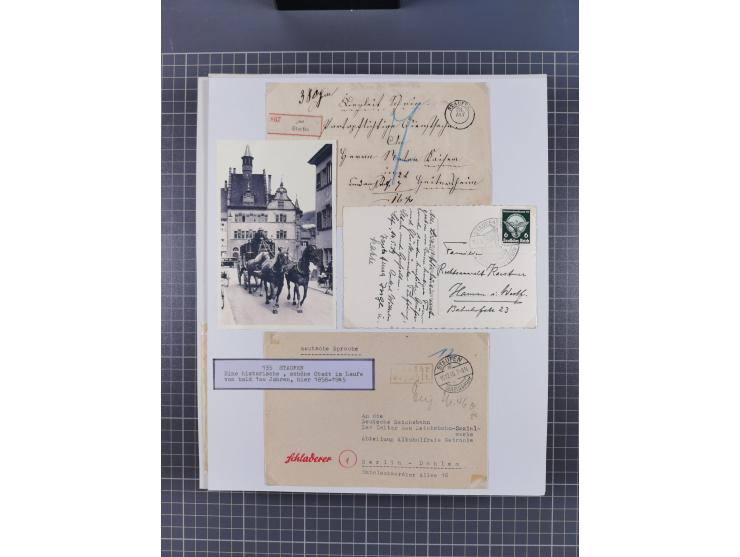 1800/1970 (ca.), HEIMATGESCHICHTE BADENS, umfangreiche Materialsammlung, teils ausstellungsmäßig aufgezogen, mit einigen hund