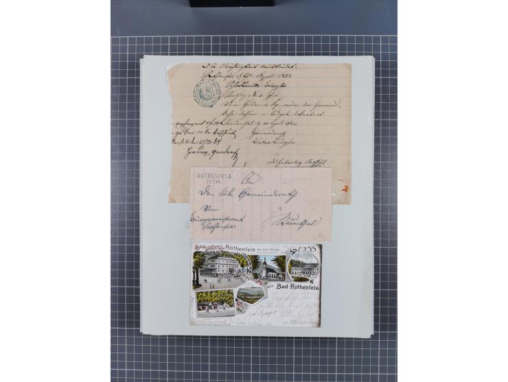 1800/1970 (ca.), HEIMATGESCHICHTE BADENS, umfangreiche Materialsammlung, teils ausstellungsmäßig aufgezogen, mit einigen hund