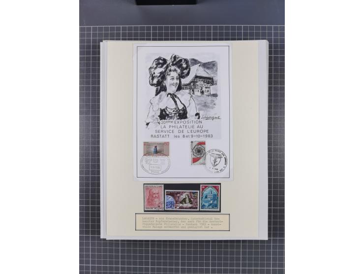 1800/1970 (ca.), HEIMATGESCHICHTE BADENS, umfangreiche Materialsammlung, teils ausstellungsmäßig aufgezogen, mit einigen hund