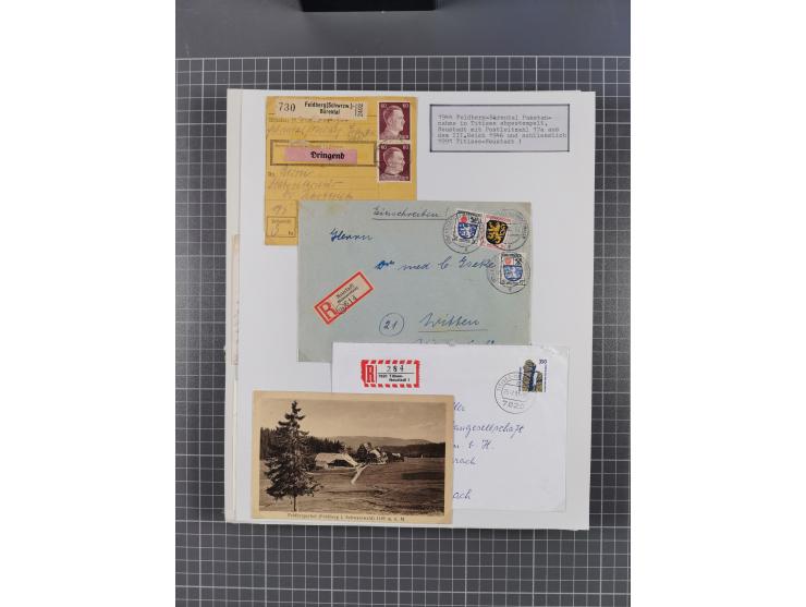 1800/1970 (ca.), HEIMATGESCHICHTE BADENS, umfangreiche Materialsammlung, teils ausstellungsmäßig aufgezogen, mit einigen hund