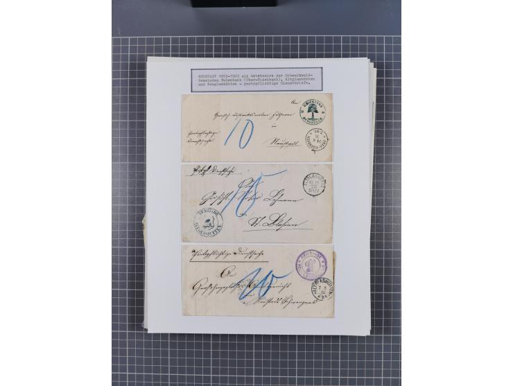 1800/1970 (ca.), HEIMATGESCHICHTE BADENS, umfangreiche Materialsammlung, teils ausstellungsmäßig aufgezogen, mit einigen hund