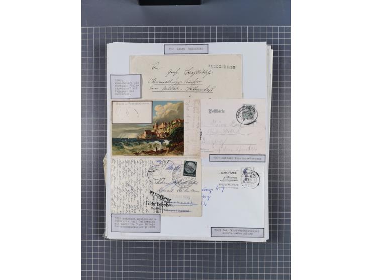 1800/1970 (ca.), HEIMATGESCHICHTE BADENS, umfangreiche Materialsammlung, teils ausstellungsmäßig aufgezogen, mit einigen hund