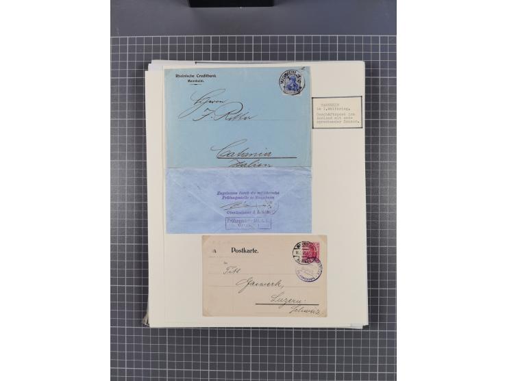 1800/1970 (ca.), HEIMATGESCHICHTE BADENS, umfangreiche Materialsammlung, teils ausstellungsmäßig aufgezogen, mit einigen hund