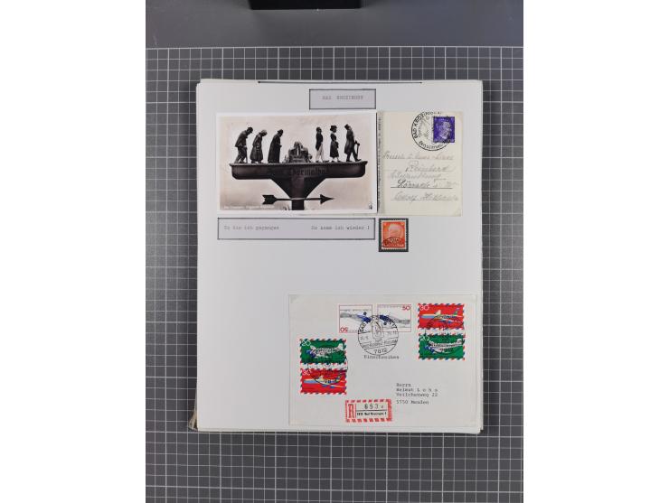 1800/1970 (ca.), HEIMATGESCHICHTE BADENS, umfangreiche Materialsammlung, teils ausstellungsmäßig aufgezogen, mit einigen hund