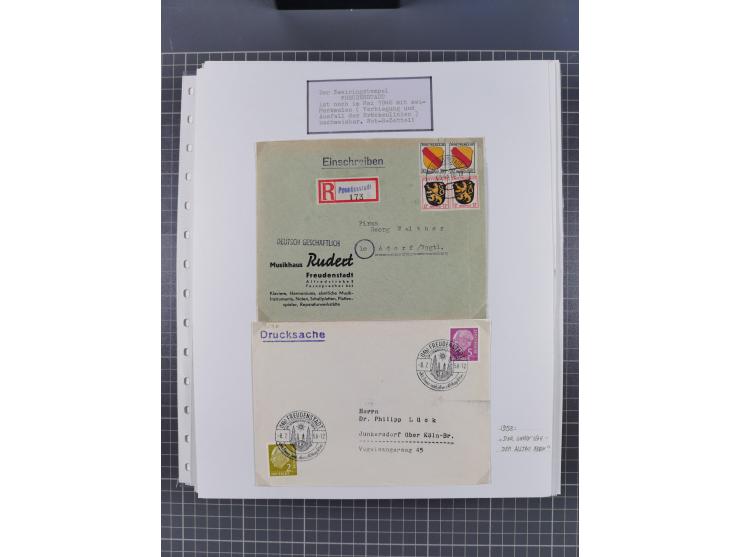 1800/1970 (ca.), HEIMATGESCHICHTE BADENS, umfangreiche Materialsammlung, teils ausstellungsmäßig aufgezogen, mit einigen hund