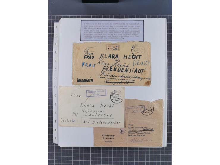 1800/1970 (ca.), HEIMATGESCHICHTE BADENS, umfangreiche Materialsammlung, teils ausstellungsmäßig aufgezogen, mit einigen hund