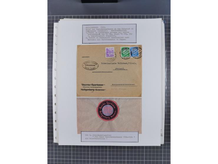 1800/1970 (ca.), HEIMATGESCHICHTE BADENS, umfangreiche Materialsammlung, teils ausstellungsmäßig aufgezogen, mit einigen hund