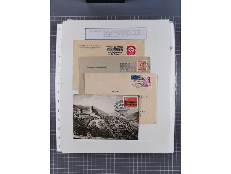 1800/1970 (ca.), HEIMATGESCHICHTE BADENS, umfangreiche Materialsammlung, teils ausstellungsmäßig aufgezogen, mit einigen hund