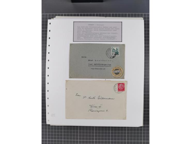 1800/1970 (ca.), HEIMATGESCHICHTE BADENS, umfangreiche Materialsammlung, teils ausstellungsmäßig aufgezogen, mit einigen hund