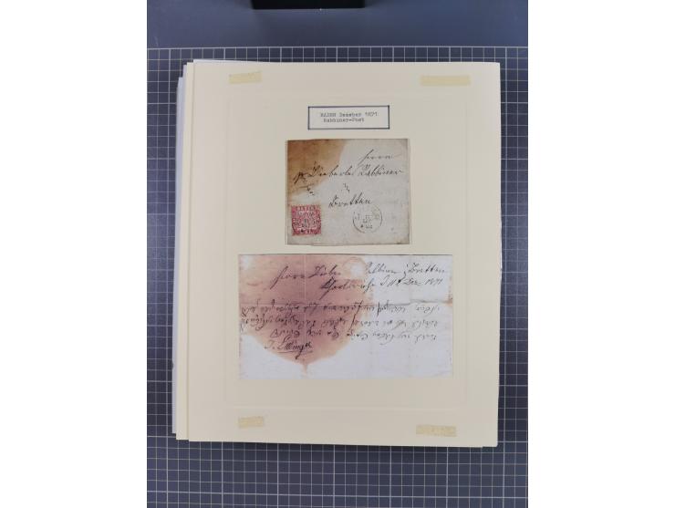 1800/1970 (ca.), HEIMATGESCHICHTE BADENS, umfangreiche Materialsammlung, teils ausstellungsmäßig aufgezogen, mit einigen hund