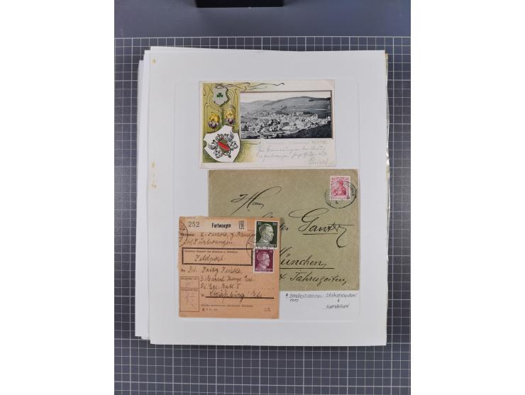 1800/1970 (ca.), HEIMATGESCHICHTE BADENS, umfangreiche Materialsammlung, teils ausstellungsmäßig aufgezogen, mit einigen hund