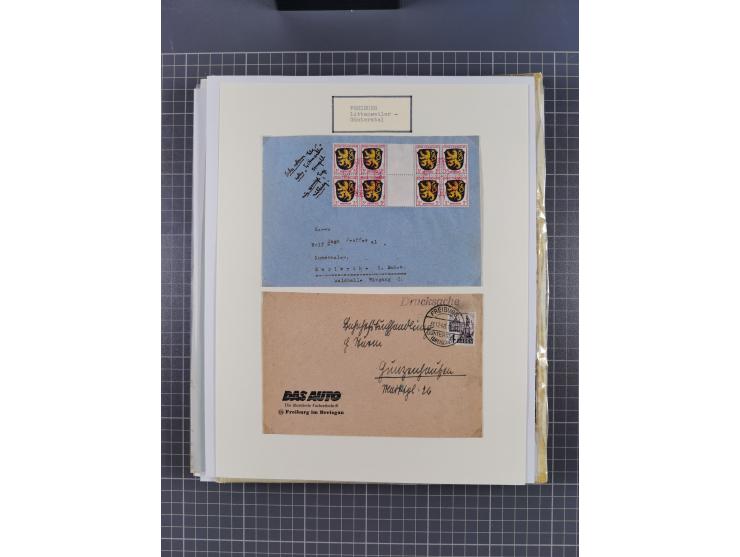 1800/1970 (ca.), HEIMATGESCHICHTE BADENS, umfangreiche Materialsammlung, teils ausstellungsmäßig aufgezogen, mit einigen hund