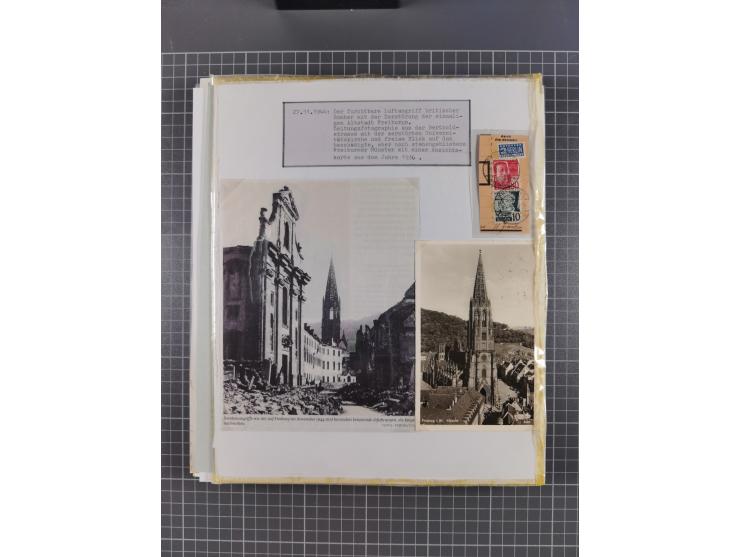 1800/1970 (ca.), HEIMATGESCHICHTE BADENS, umfangreiche Materialsammlung, teils ausstellungsmäßig aufgezogen, mit einigen hund