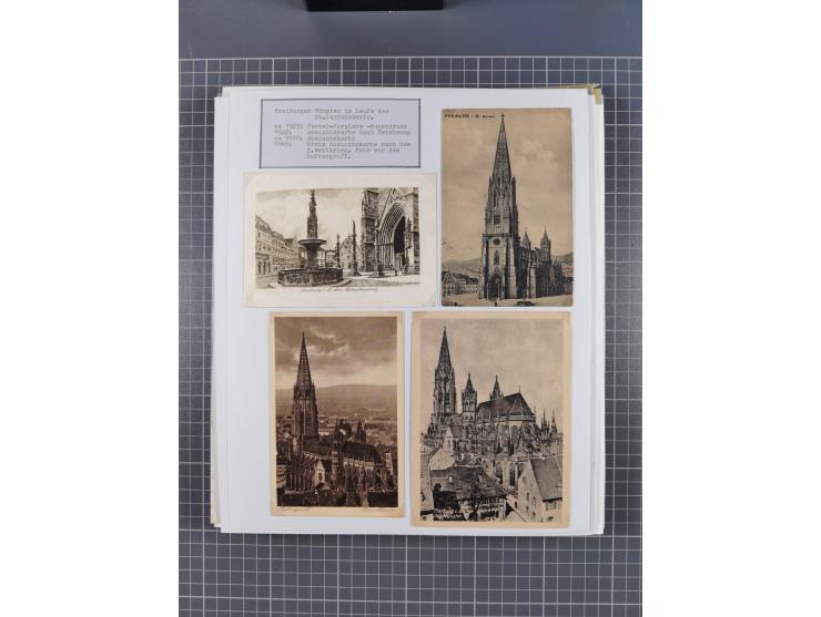 1800/1970 (ca.), HEIMATGESCHICHTE BADENS, umfangreiche Materialsammlung, teils ausstellungsmäßig aufgezogen, mit einigen hund