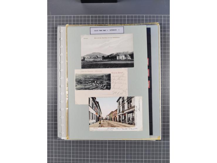 1800/1970 (ca.), HEIMATGESCHICHTE BADENS, umfangreiche Materialsammlung, teils ausstellungsmäßig aufgezogen, mit einigen hund