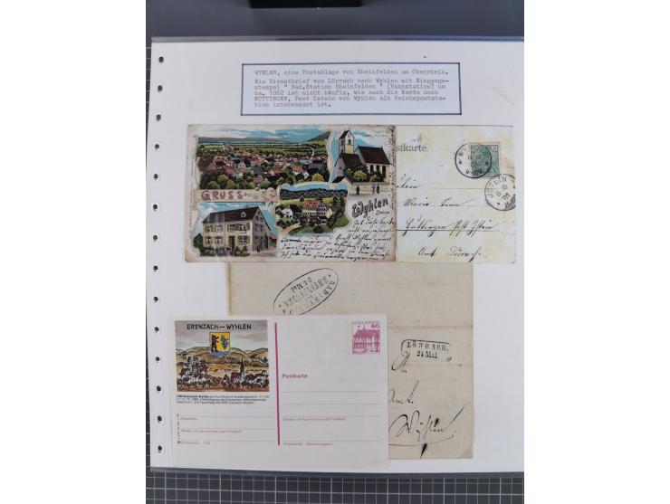 1800/1970 (ca.), HEIMATGESCHICHTE BADENS, umfangreiche Materialsammlung, teils ausstellungsmäßig aufgezogen, mit einigen hund