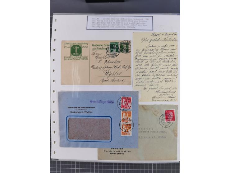 1800/1970 (ca.), HEIMATGESCHICHTE BADENS, umfangreiche Materialsammlung, teils ausstellungsmäßig aufgezogen, mit einigen hund