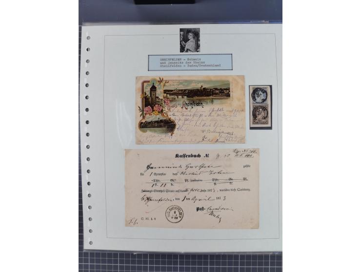 1800/1970 (ca.), HEIMATGESCHICHTE BADENS, umfangreiche Materialsammlung, teils ausstellungsmäßig aufgezogen, mit einigen hund