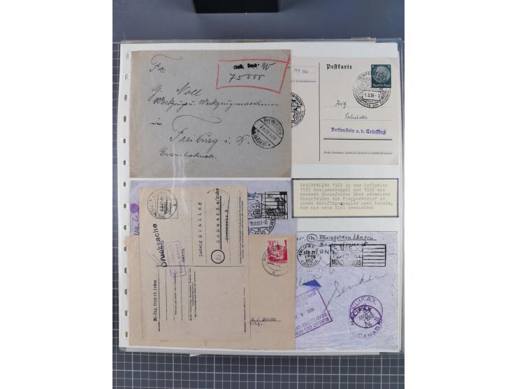 1800/1970 (ca.), HEIMATGESCHICHTE BADENS, umfangreiche Materialsammlung, teils ausstellungsmäßig aufgezogen, mit einigen hund