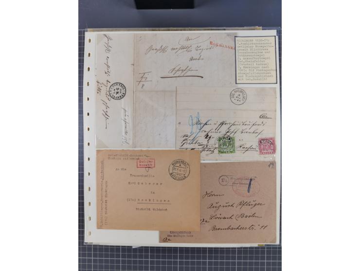 1800/1970 (ca.), HEIMATGESCHICHTE BADENS, umfangreiche Materialsammlung, teils ausstellungsmäßig aufgezogen, mit einigen hund