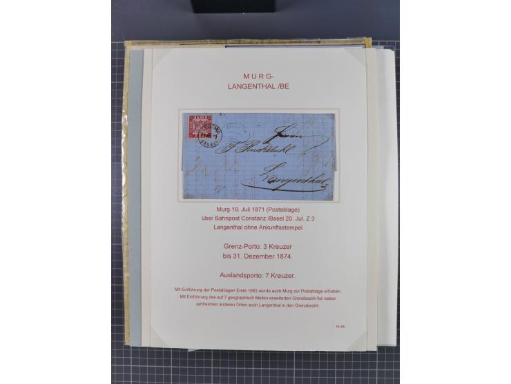 1800/1970 (ca.), HEIMATGESCHICHTE BADENS, umfangreiche Materialsammlung, teils ausstellungsmäßig aufgezogen, mit einigen hund