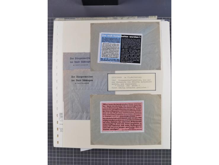 1800/1970 (ca.), HEIMATGESCHICHTE BADENS, umfangreiche Materialsammlung, teils ausstellungsmäßig aufgezogen, mit einigen hund