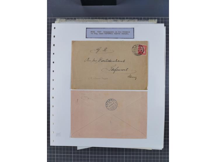 1800/1970 (ca.), HEIMATGESCHICHTE BADENS, umfangreiche Materialsammlung, teils ausstellungsmäßig aufgezogen, mit einigen hund