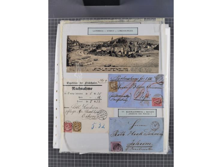 1800/1970 (ca.), HEIMATGESCHICHTE BADENS, umfangreiche Materialsammlung, teils ausstellungsmäßig aufgezogen, mit einigen hund