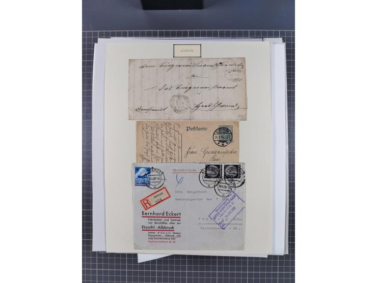 1800/1970 (ca.), HEIMATGESCHICHTE BADENS, umfangreiche Materialsammlung, teils ausstellungsmäßig aufgezogen, mit einigen hund