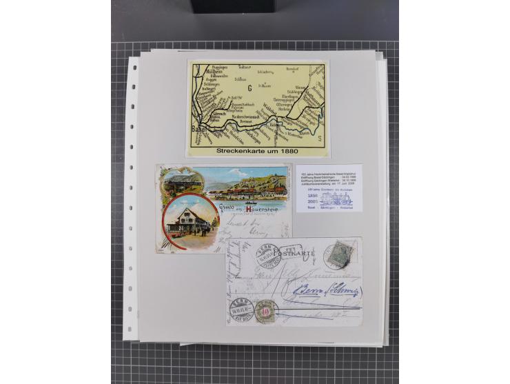 1800/1970 (ca.), HEIMATGESCHICHTE BADENS, umfangreiche Materialsammlung, teils ausstellungsmäßig aufgezogen, mit einigen hund