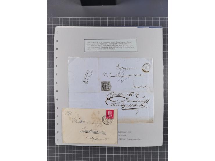 1800/1970 (ca.), HEIMATGESCHICHTE BADENS, umfangreiche Materialsammlung, teils ausstellungsmäßig aufgezogen, mit einigen hund