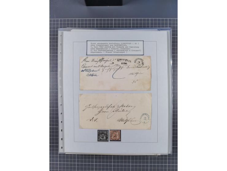 1800/1970 (ca.), HEIMATGESCHICHTE BADENS, umfangreiche Materialsammlung, teils ausstellungsmäßig aufgezogen, mit einigen hund