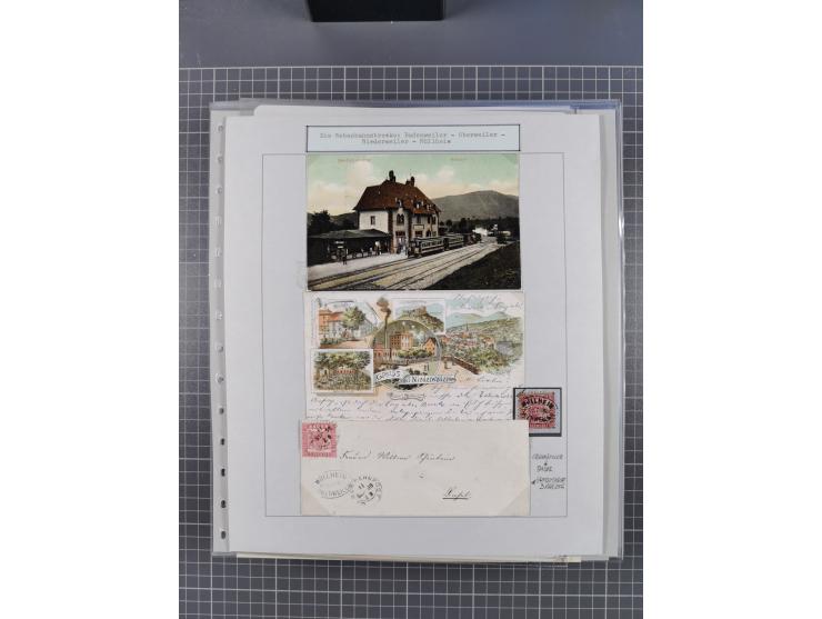 1800/1970 (ca.), HEIMATGESCHICHTE BADENS, umfangreiche Materialsammlung, teils ausstellungsmäßig aufgezogen, mit einigen hund