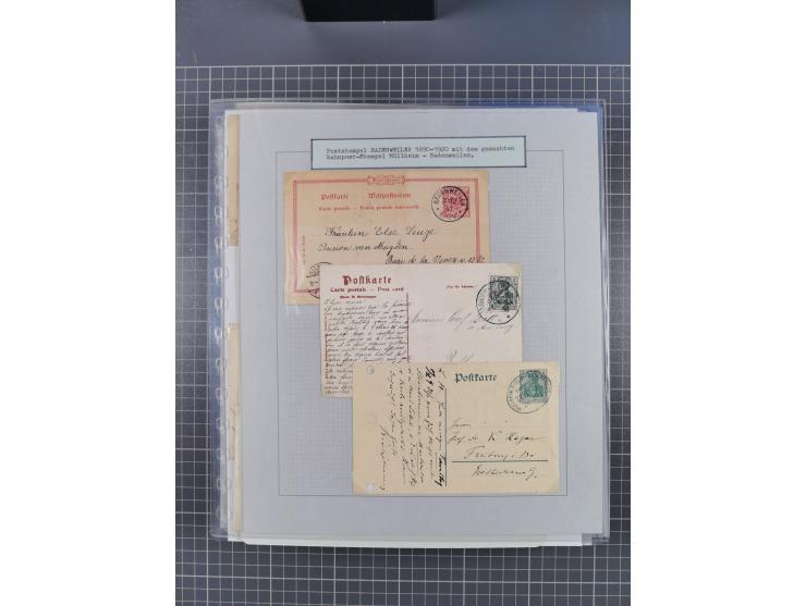 1800/1970 (ca.), HEIMATGESCHICHTE BADENS, umfangreiche Materialsammlung, teils ausstellungsmäßig aufgezogen, mit einigen hund