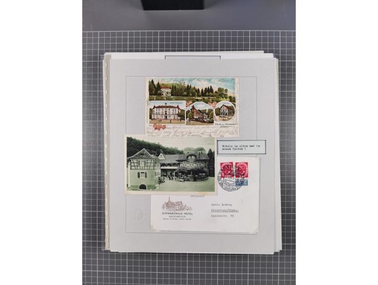 1800/1970 (ca.), HEIMATGESCHICHTE BADENS, umfangreiche Materialsammlung, teils ausstellungsmäßig aufgezogen, mit einigen hund