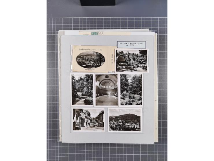 1800/1970 (ca.), HEIMATGESCHICHTE BADENS, umfangreiche Materialsammlung, teils ausstellungsmäßig aufgezogen, mit einigen hund