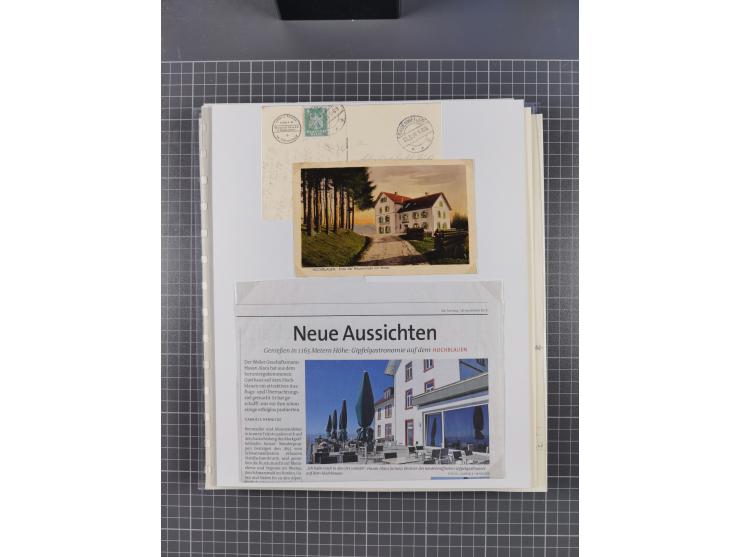 1800/1970 (ca.), HEIMATGESCHICHTE BADENS, umfangreiche Materialsammlung, teils ausstellungsmäßig aufgezogen, mit einigen hund