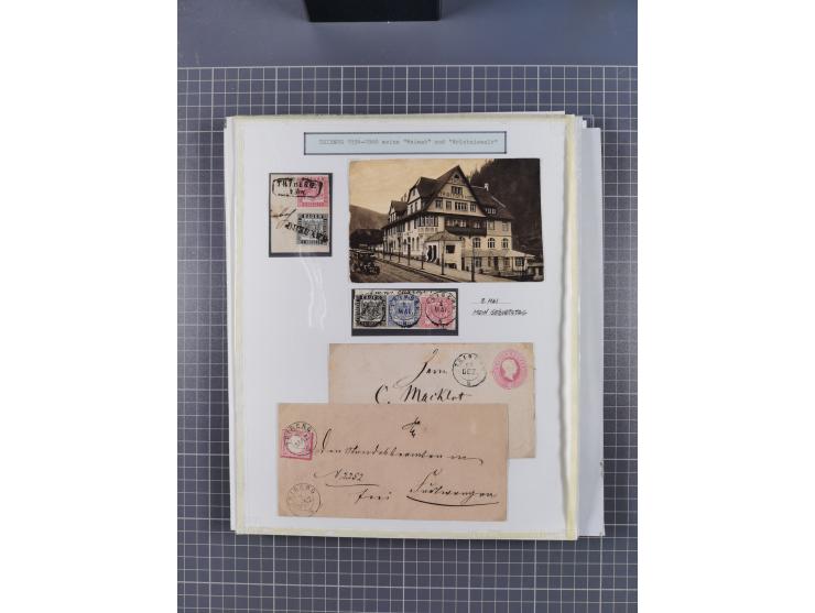 1800/1970 (ca.), HEIMATGESCHICHTE BADENS, umfangreiche Materialsammlung, teils ausstellungsmäßig aufgezogen, mit einigen hund