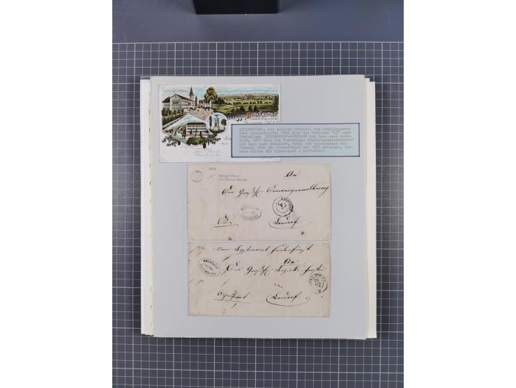 1800/1970 (ca.), HEIMATGESCHICHTE BADENS, umfangreiche Materialsammlung, teils ausstellungsmäßig aufgezogen, mit einigen hund