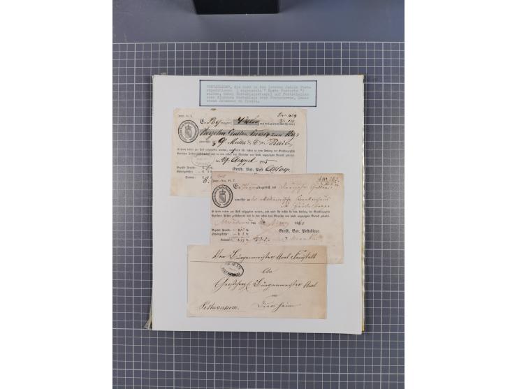 1800/1970 (ca.), HEIMATGESCHICHTE BADENS, umfangreiche Materialsammlung, teils ausstellungsmäßig aufgezogen, mit einigen hund