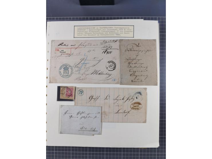 1800/1970 (ca.), HEIMATGESCHICHTE BADENS, umfangreiche Materialsammlung, teils ausstellungsmäßig aufgezogen, mit einigen hund