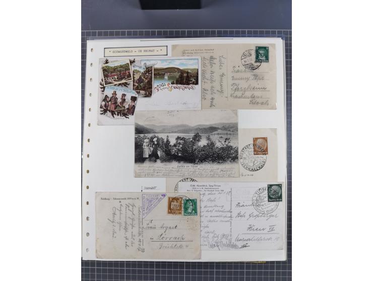 1800/1970 (ca.), HEIMATGESCHICHTE BADENS, umfangreiche Materialsammlung, teils ausstellungsmäßig aufgezogen, mit einigen hund