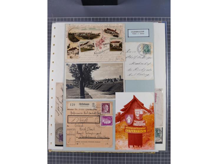 1800/1970 (ca.), HEIMATGESCHICHTE BADENS, umfangreiche Materialsammlung, teils ausstellungsmäßig aufgezogen, mit einigen hund