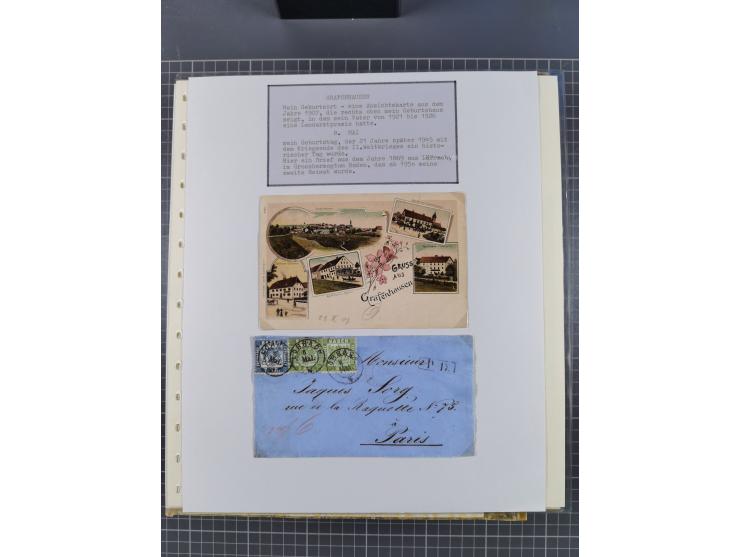 1800/1970 (ca.), HEIMATGESCHICHTE BADENS, umfangreiche Materialsammlung, teils ausstellungsmäßig aufgezogen, mit einigen hund