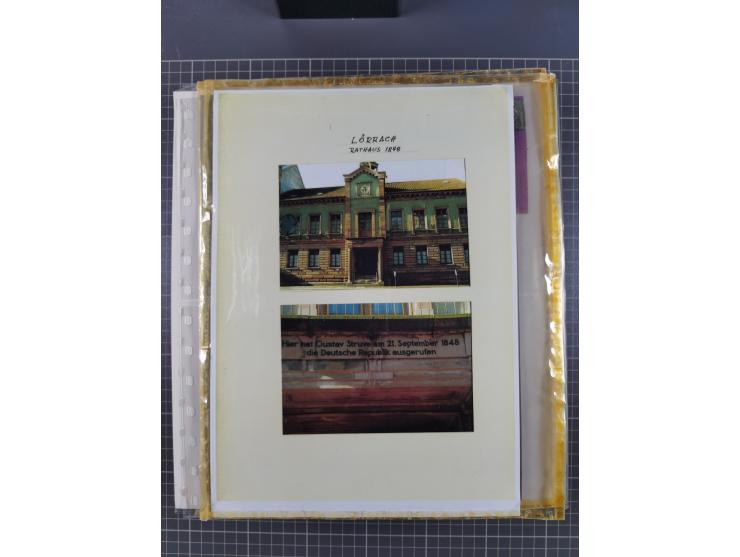 1800/1970 (ca.), HEIMATGESCHICHTE BADENS, umfangreiche Materialsammlung, teils ausstellungsmäßig aufgezogen, mit einigen hund